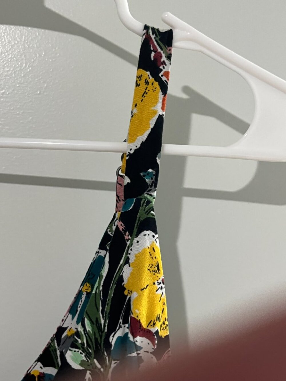 Natural Life Floral Wide Leg Jumpsuit Boho Rayon Pockets Adjustable Strap XS - Picture 4 of 14
